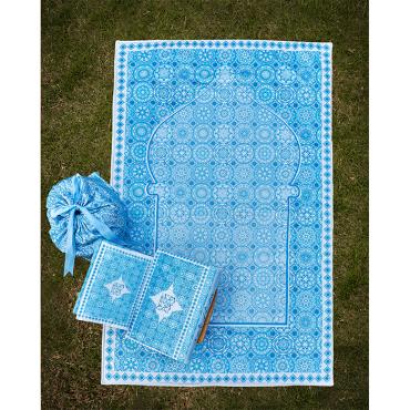 Light blue mandala Praying carpet